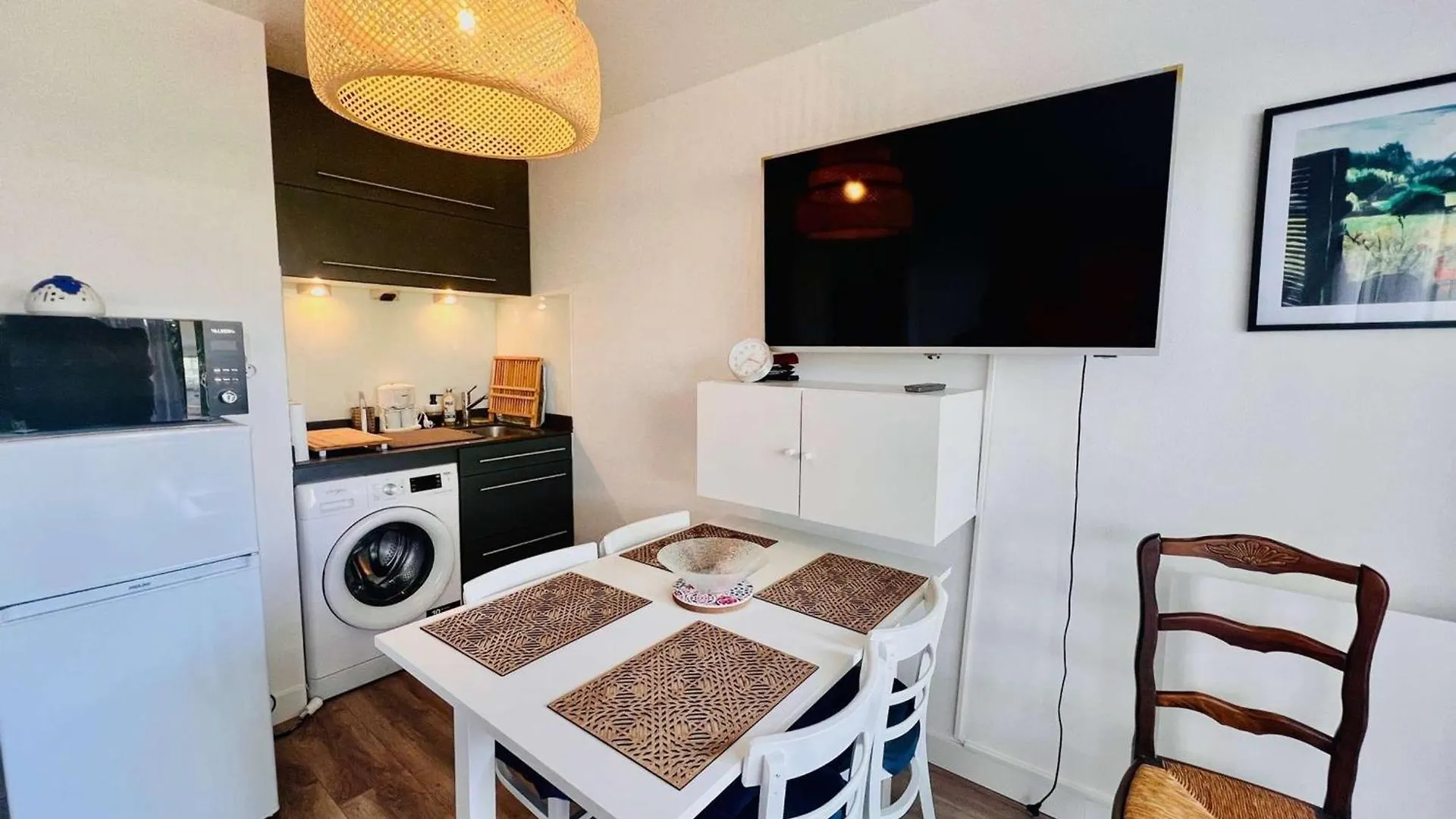 Studio Charmant Avec Jardin Au Centre De Quiberon, Proche Plage, Parking Inclus - Fr-1-478-320 Апартаменты Киберон